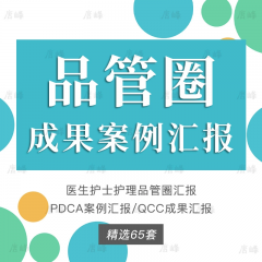 精选65款医疗品管圈汇报ppt模板